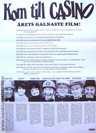 Kom till Casino 1975 poster Gösta Krantz Gösta Bernhard