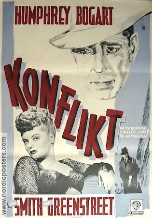 Conflict 1944 movie poster Humphrey Bogart Alexis Smith