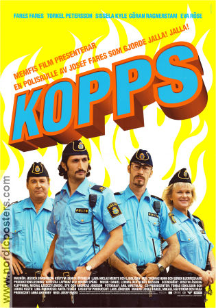 Kopps 2003 poster Fares Fares Torkel Petersson Sissela Kyle Göran Ragnerstam Eva Röse Josef Fares Poliser