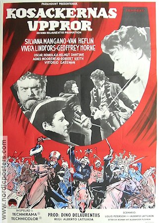 Tempest 1959 movie poster Van Heflin Silvana Mangano Viveca Lindfors