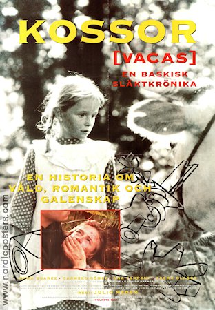 Vacas 1992 movie poster Emma Suarez Carmelo Gomez Julio Medem Spain