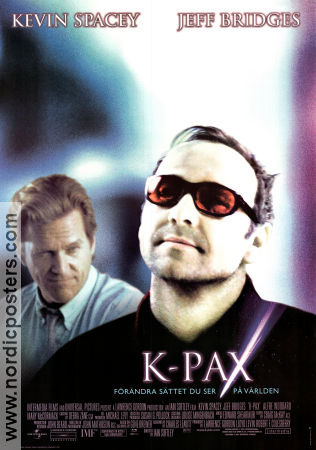 K-Pax 2001 poster Kevin Spacey Jeff Bridges Iain Softley Glasögon