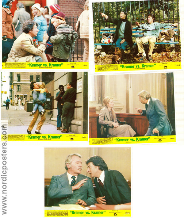 Kramer vs Kramer 1979 lobby card set Dustin Hoffman Meryl Streep Jane Alexander Robert Benton Kids