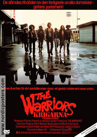 The Warriors 1979 poster Michael Beck James Remar Dorsey Wright Walter Hill Cult movies Gangs