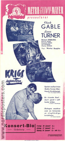 Somewhere I´ll Find You 1942 movie poster Clark Gable Lana Turner Robert Sterling Wesley Ruggles
