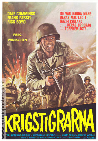 Rangers: attacco ora X 1970 movie poster Dale Cummings Carlo Hintermann Franco Ressel Roberto Bianchi Montero War