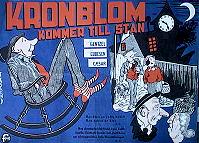 Kronblom kommer till stan 1949 movie poster Ludde Gentzel Dagmar Ebbesen From comics