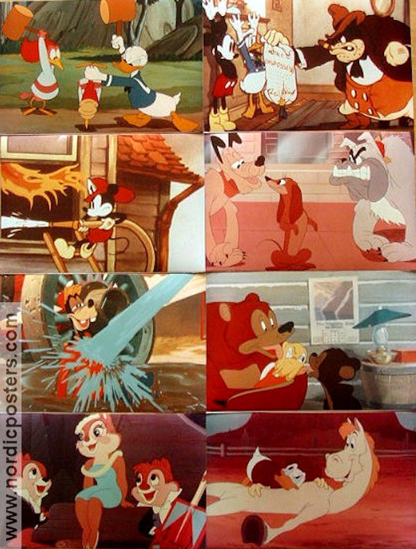 Kul med Kalle Anka 1972 lobby card set Donald Duck Kalle Anka