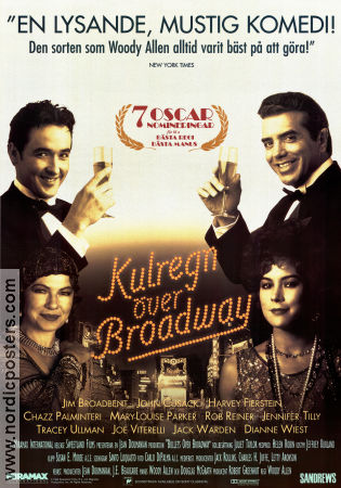 Kulregn över Broadway 1994 poster John Cusack Dianne Wiest Jennifer Tilly Woody Allen Maffia