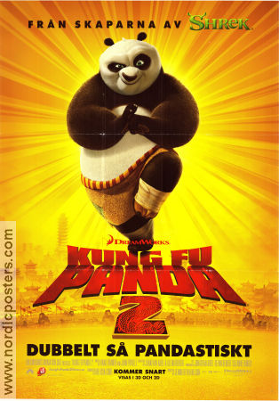 Kung Fu Panda 2 2011 movie poster Jack Black Jennifer Yuh Nelson Animation Martial arts