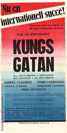 Kungsgatan 1943 movie poster Barbro Kollberg Sture Lagerwall Marianne Löfgren Gösta Cederlund Find more: Stockholm