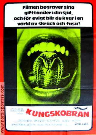 Sssssss 1973 movie poster Strother Martin Dirk Benedict Bernard L Kowalski Snakes