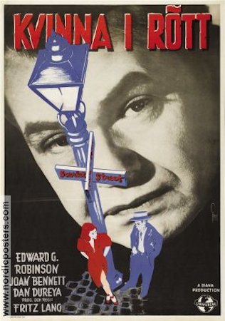 Scarlet Street 1945 movie poster Edward G Robinson Fritz Lang
