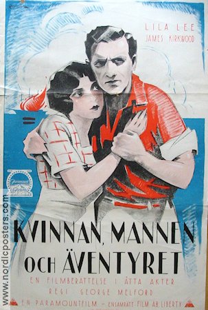 Ebb Tide 1923 movie poster Lila Lee James Kirkwood Eric Rohman art