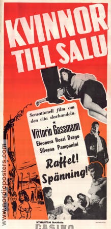 La tratta delle bianche 1952 movie poster Eleonora Rossi Drago Vittorio Gassman Luigi Comencini