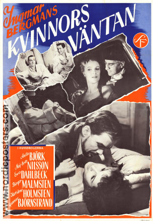 Secrets of Women 1952 movie poster Anita Björk Eva Dahlbeck Gunnar Björnstrand Maj-Britt Nilsson Birger Malmsten Jarl Kulle Ingmar Bergman