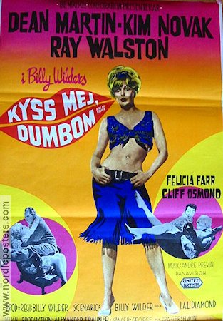 Kiss Me Stupid 1965 movie poster Dean Martin Kim Novak Billy Wilder