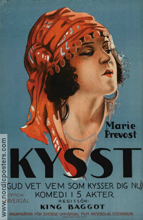 Kissed 1922 movie poster Marie Prevost King Baggot