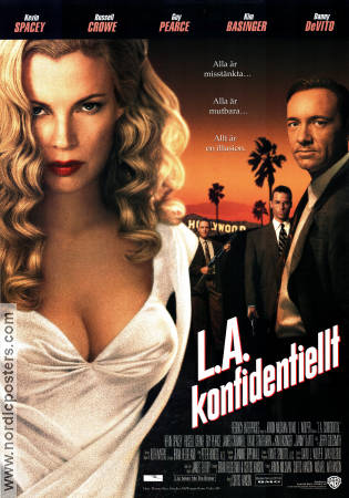 L A Confidential 1997 movie poster Kevin Spacey Russell Crowe Kim Basinger Curtis Hanson