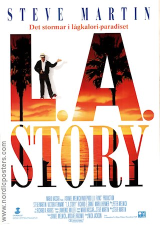 L.A. Story 1991 movie poster Steve Martin Victoria Tennant Richard E Grant Mick Jackson
