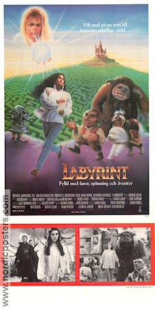 Poster de DENTRO DEL LABERINTO, 1986 (LABYRINTH), dirigida por JIM HENSON.  Copyright TRISTAR PICTURES. - Album alb3016617