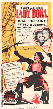 Frenchman´s Creek 1944 movie poster Joan Fontaine Arturo de Cordova Mitchell Leisen Adventure and matine