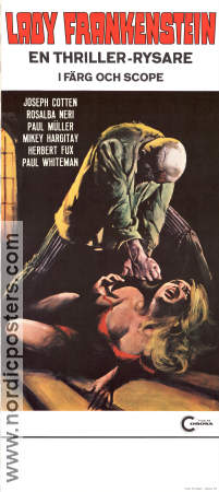 La figlia di Frankenstein 1974 movie poster Joseph Cotten Rosalba Neri