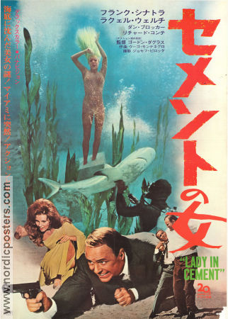 Lady in Cement 1968 poster Frank Sinatra Raquel Welch Dan Blocker Gordon Douglas