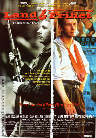 Land och frihet 1995 poster Ian Hart Rosana Pastor Ken Loach