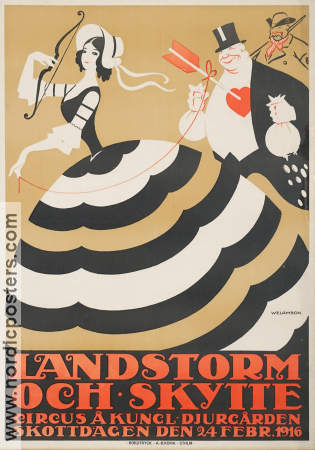 Landstorm och skytte 1916 poster Find more: Cirkus Djurgården