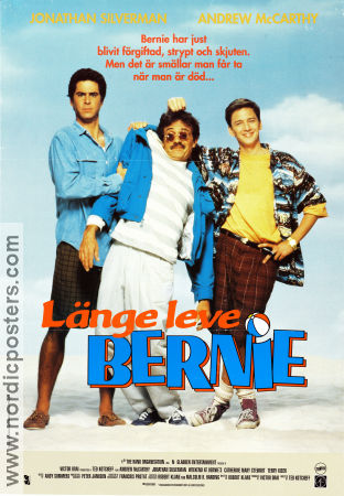 Länge leve Bernie 1989 poster Andrew McCarthy Jonathan Silverman Catherine Mary Stewart Ted Kotcheff