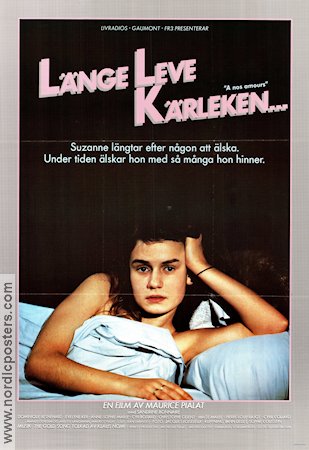 A nos amours 1983 movie poster Sandrine Bonnaire Maurice Pialat