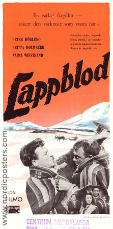 Lappblod 1948 movie poster Peter Höglund Britta Holmberg Kolbjörn Knudsen Ragnar Frisk Mountains