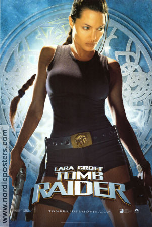Lara Croft Tomb Raider 2001 movie poster Angelina Jolie Jon Voight Iain Glen Simon West