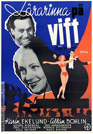 Lärarinna på vift 1941 movie poster Karin Ekelund Allan Bohlin Instruments