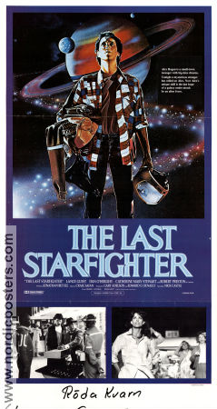 The Last Starfighter 1984 movie poster Lance Guest Robert Preston Kay E Kuter Nick Castle