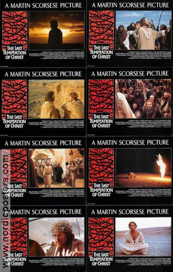 The Last Temptation of Christ 1988 lobbykort Willem Dafoe Harvey Keitel Martin Scorsese