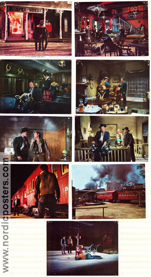 Last Train From Gun Hill 1959 lobby card set Kirk Douglas Anthony Quinn Carolyn Jones John Sturges