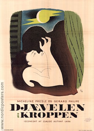 Le diable au corps 1949 movie poster Micheline Presle Artistic posters