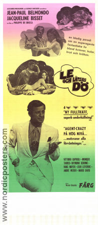 Le och låtsas dö 1973 poster Jean-Paul Belmondo Jacqueline Bisset Philippe de Broca Agenter