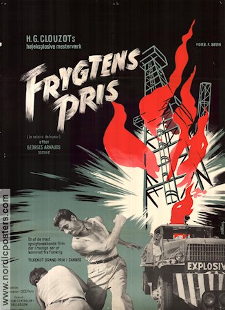 Le salair de la peur 1953 movie poster Yves Montand Henri-Georges Clouzot