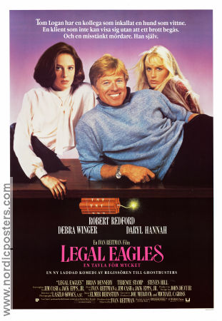 Legal Eagles 1986 movie poster Robert Redford Debra Winger Daryl Hannah Ivan Reitman