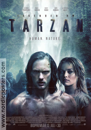 The Legend of Tarzan 2016 movie poster Alexander Skarsgård Margot Robbie David Yates