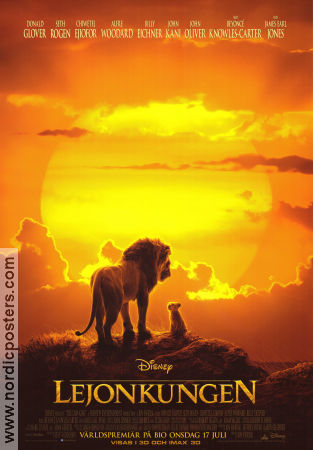 The Lion King 2019 movie poster Donald Glover Jon Favreau Animation