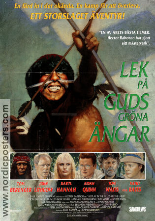 Lek på guds gröna ängar 1992 poster Tom Berenger John Lithgow Hector Babenco