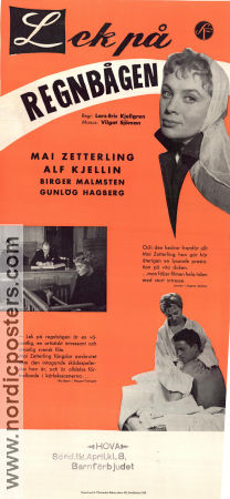 Lek på regnbågen 1958 poster Mai Zetterling Lars-Erik Kjellgren