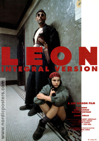 Léon: The Professional 1994 movie poster Jean Reno Natalie Portman Gary Oldman Luc Besson Glasses