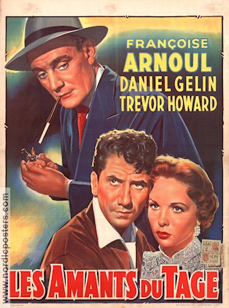 Les amants du Tage 1955 movie poster Francoise Arnoul Trevor Howard