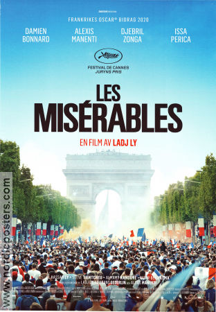 Les Miserables 2019 movie poster Damien Bonnard Alexis Manenti Djebril Zonga Ladj Ly