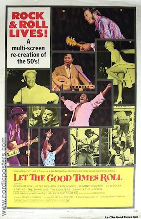 Let the Good Times Roll 1973 movie poster Chuck Berry Little Richard Marilyn Monroe Rock and pop Documentaries